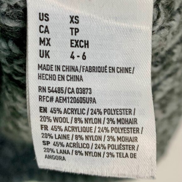 American Eagle Fair Isle Jegging Sweater XS Snowflake Pattern Rainbow Multicolor - Picture 8 of 9